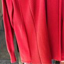 st. john's bay  Red Cotton Cardigan Sweater Petite L Photo 3