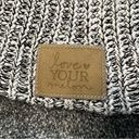 Love Your Melon  Knit  Winter Beanie/Hat One Size, 100% Cotton, Gray/White Photo 4