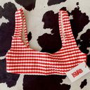 Solid & Striped Nwt  pink white stripe bikini top Photo 0