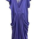 Poof! Poof Draped Sides Dress in Light Purple Photo 0