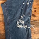 Old Navy  Full Panel Boyfriend Fit Distressed Maternity Jeans Photo 4