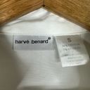 Harvé Benard Harve Benard Womens size Small Button Collared Tie 3/4 Sleeve Blouse Top White Photo 6