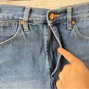 Wrangler  High Rise Festival Light Wash Slit Thigh Denim Cut Off Shorts Size 27 Photo 3