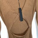 House of Harlow NWT  Long Sleeve Twist Front Midi Photo 4