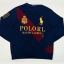 Polo  Ralph Lauren Royal Crest Big Pony Sweatshirt in Navy Blue & Maroon Photo 0