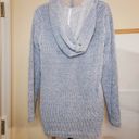 Faherty Whitewater Baja Beach Poncho Hoodie Knit Small Blue Photo 5