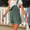 Princess Polly Green Corduroy Overalls  Photo 0