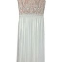 Dress the Population NEW  gorgeous flowy white tan wedding formal dress sz S Photo 0