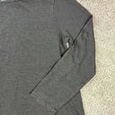 Krass&co LRL Lauren Jeans  Shirt Womens Medium Grey 3/4 Sleeve Trim Soft Round Neck Top Photo 2