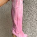 COWGIRL Chunky Heeled Boots in Pink Sz. 41 / 9.5 Photo 4