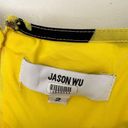 Jason Wu  Women’s 4 Yellow Black Floral Midi Dress Photo 2