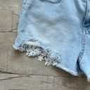 Wild Fable Light Wash High Rise Short Denim Lace Cut Out Festival Retro Shorts 8 Photo 2