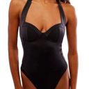 HAH x FREE PEOPLE One Pcs Swimsuit Sz S Black Fairy Resort Y2K Coquette Goth NWT Photo 12