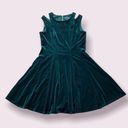 Gabby Skye  Cut-Out Velvet Dress Green Size 14 NWT Photo 1