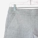 The Loft  Light Gray Mid-rise Ruffle Hem Side Zip Fabric Shorts Photo 1