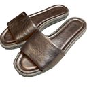 Michael Kors Michael  Metallic Slip-on Sandals Photo 1