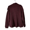 Sweaty Betty  Restful Boucle Half  Zip Sweatshirt Pullover Top Burgundy US 8 Photo 6