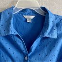 Christopher & Banks Polka Dot Button Down Top Photo 2