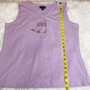 Bit & Bridle  embellished tank top purple large Photo 2