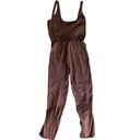 Free People Good Karma Sz M/L One Piece body suit Jumpsuit Lightweight Brown NWT Size M Photo 3