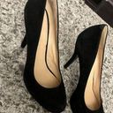 Nine West  Swankyo Suede Heels Black Size 8M Photo 0