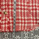 ZARA  Tweed Houndstooth Belted Pink/White Plaid Boucle Jacket‎ Size XS Photo 8