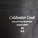 Coldwater Creek  size XS 4-6 black cotton sleeveless shirt Photo 1