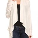 The North Face  Cream Waterfall Cardigan Thumbholes Open Sweater ~ Women's SMALL Photo 0