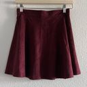 Full Tilt  Skirt Small Burgundy Button Front Mini Photo 9