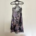 Cinderella  vintage chiffon midi lilac floral dress. Photo 2