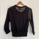 BKE Boutique black embellished cardigan with chiffon sleeves and back. Photo 4