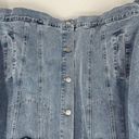 Altar'd State Altar’d State Denim Smiley Face Blue Jean Jacket Happy Face Women’s Size Medium Photo 4