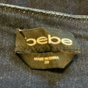 Bebe  Y2K High Waisted Skinny Jeans With Silver Fringe Chain Size 30 Photo 4