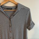 Nordstrom Kim & Cami Striped Button Down Short Sleeve Crop Photo 3