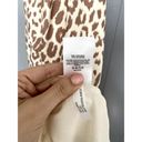 EXPRESS  Cream Leopard Print Satin High Neck Slip Maxi Party Mobwife Dress L Photo 1