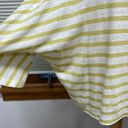 Cupcakes and Cashmere S //  Yellow Stripe Linen Blend Flutter Sleeves Top Photo 3