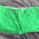 Kermit green  short shorts Vans off the wall size 7. 4 pockets!! Photo 0