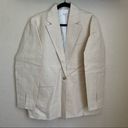 Anthropologie Rachael Wang Oversized oatmeal blazer neutral NWOT size Large Photo 2