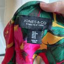 Krass&co Jones &  Pink Yellow Green Tropical Floral Button Down Jacket Photo 2