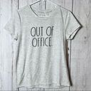 Rae Dunn  Women’s Out of Office Short Sleeve Graphic Tee Sz S Photo 1