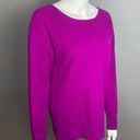 Trina Turk  cashmere sweater medium NWT violet open back bow purple pink colorful Photo 8