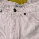 ZARA Size 4 High Waisted Button Down Fly Pale Pink Ankle Length Jeans Photo 2