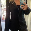 Forever 21 Squared shoulder black blazer Photo 0