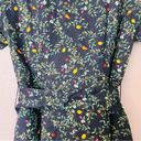 Hill House NWT  The Laura Shirt Dress in Midnight Garden Linen Floral Size Small Photo 8