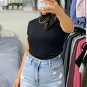 ZARA Black Mock Neck Shirt Photo 0