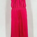 Petal and Pup  Hot Fuchsia Pink Dominique Pleat Detail Maxi Dress Size 10 Halter Photo 4