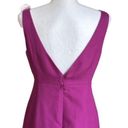 J.Crew  Dress Purple Magenta Sleeveless V-Neck V-Back Cotton Summer Dress Size 6P Photo 5