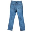 Good American  High Rise Jeans Distressed Indigo Blue Size 4/27 Photo 5