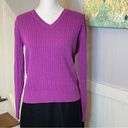 kim rogers Cable knit sweater bundle, crew neck, v neck, 100% cotton, size small Photo 2