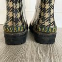 Ralph Lauren Lauren  Rossalyn Houndstooth Tall Riding Rain Boots Women’s Size 10 Photo 6